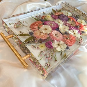 Flower Preservation Resin Tray