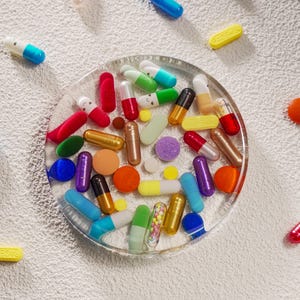 SALE 50% Resin Pill Coasters, Nurse Coaster, Colorful Nurse Desk Decorations, Nurse Appreciation Coasters,Mother day gift idea,Gift for Mom