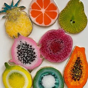 Fruit Resin Coasters - Perfect Gift for Summer Days